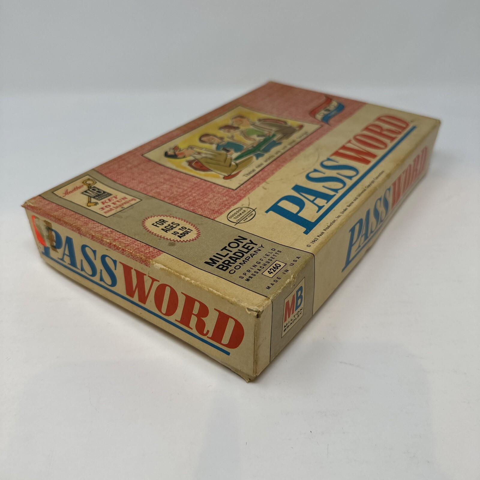 Vintage Password Game 1963 Complete Milton Bradley 4260 USA