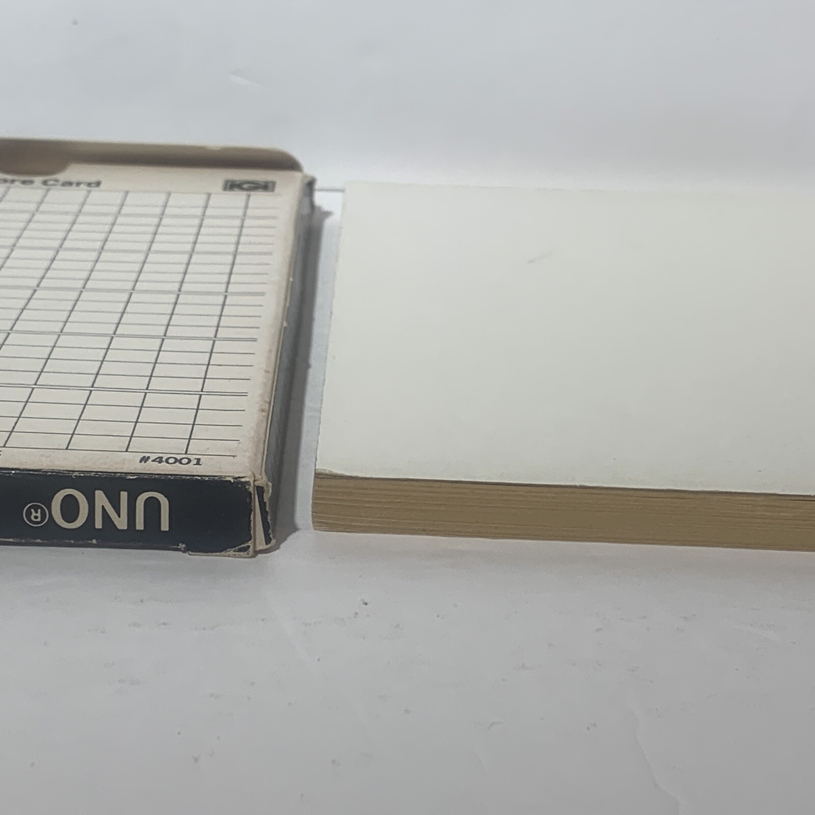 Uno Score Pad 100 Double Score Cards IGI 1978 with box #4001 Vintage