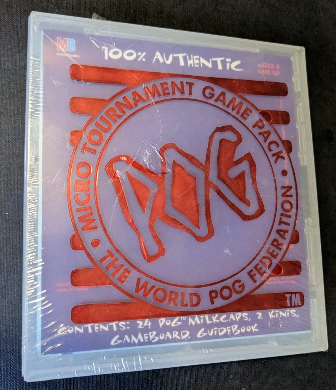 2 Vtg POG Micro Tournament Game Pack The World Pog Federation NOS SEALED 90s