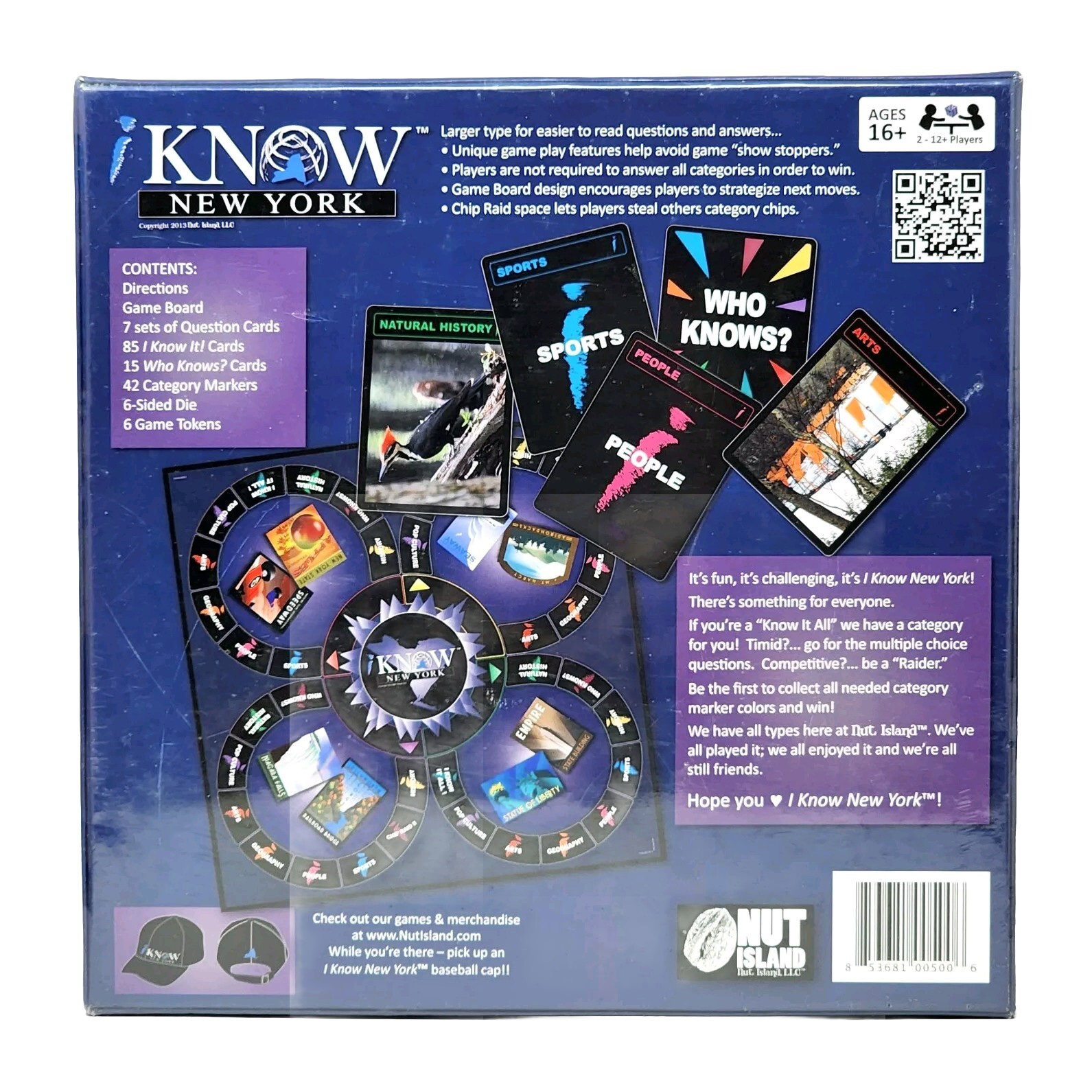 I KNOW NEW YORK Board Game TRIVIA Multiplayer 2 to 12+ PLAYERS Party SEALED NEW