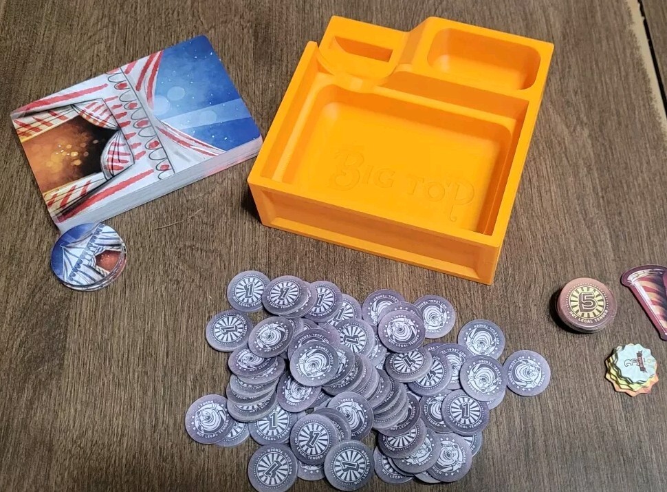 Big Top Game Box Insert – Allplay game – 3d printed – ANY COLOR