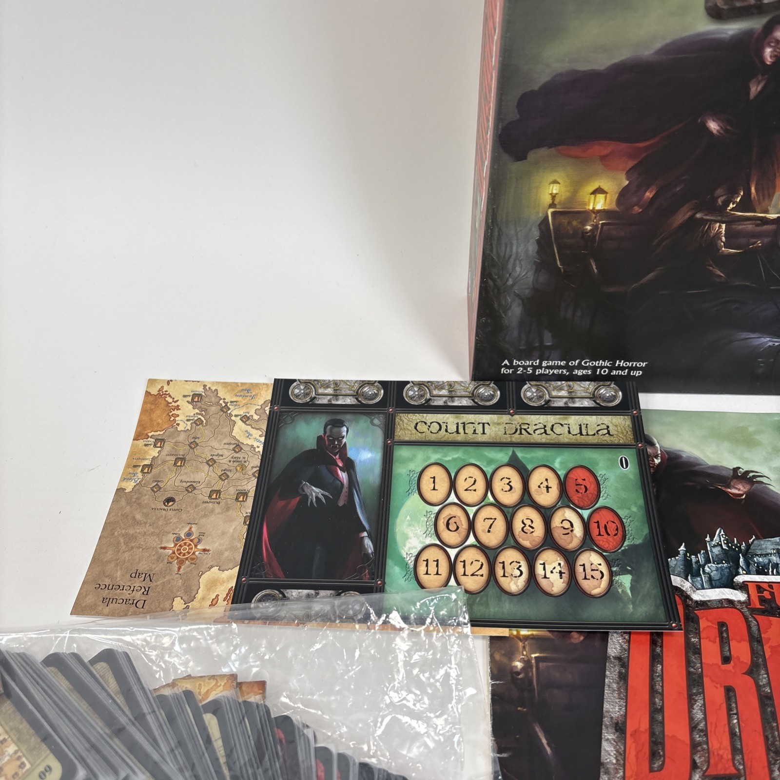 Fury of Dracula 2010 Fantasy Flight Games Gothic Horror Board Game