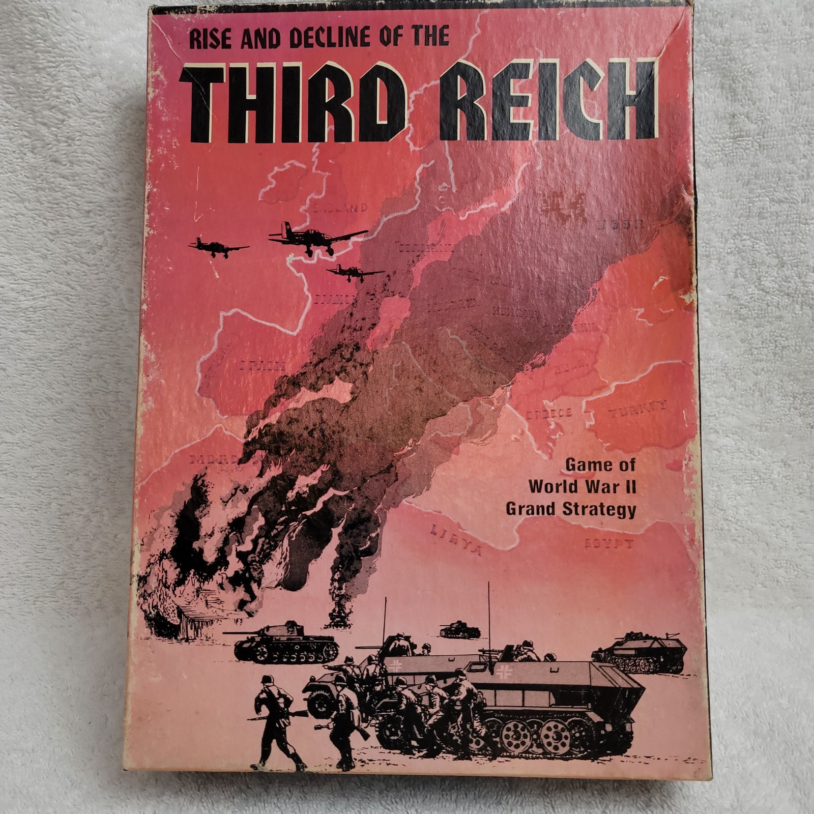 Rise & Decline Third Reich Vtg Game Parts Instruction Manual Only Very Good