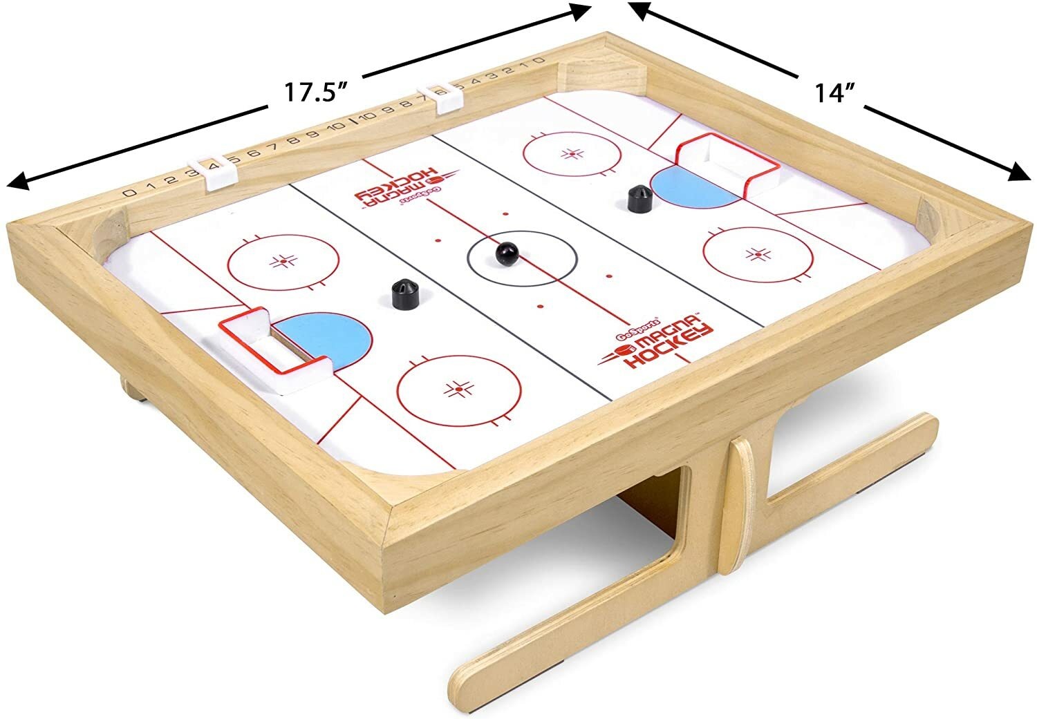 Magna Hockey All Ages Indoor Compact Mini Tabletop Board Game Play Set White