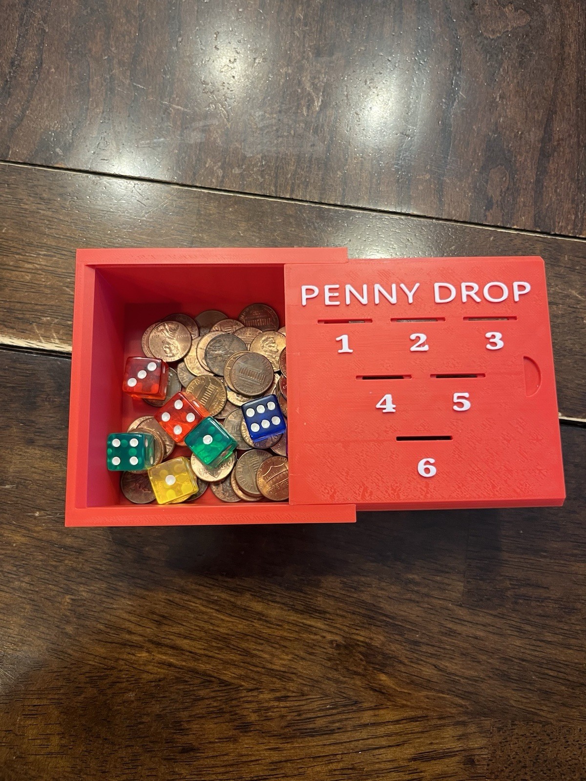 Penny Drop Game – Family and Friend Bar Dice Game – 3D printed– Gift Idea