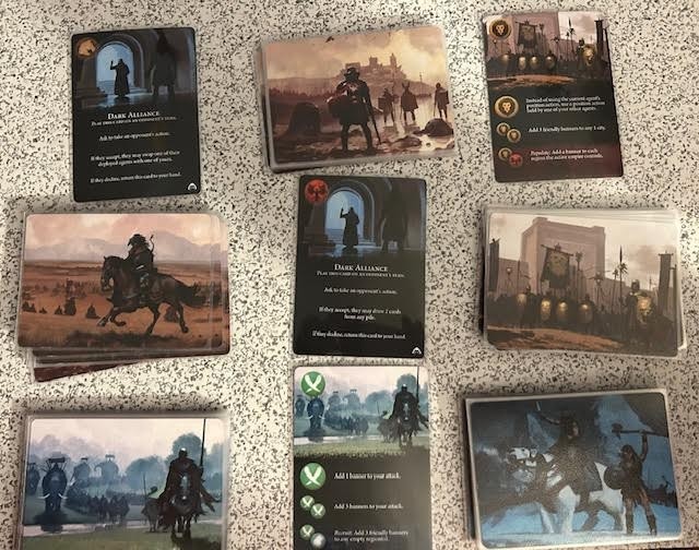 A War of Whispers, COMPLETE OPEN BOX board game by Starling Games