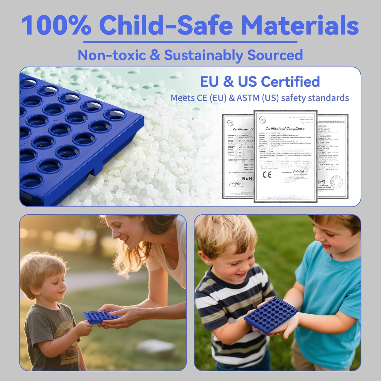 Pocket-Sized 4 in a Row for Kids Ages 3+, Perfect Travel Companion for Kids, Tra