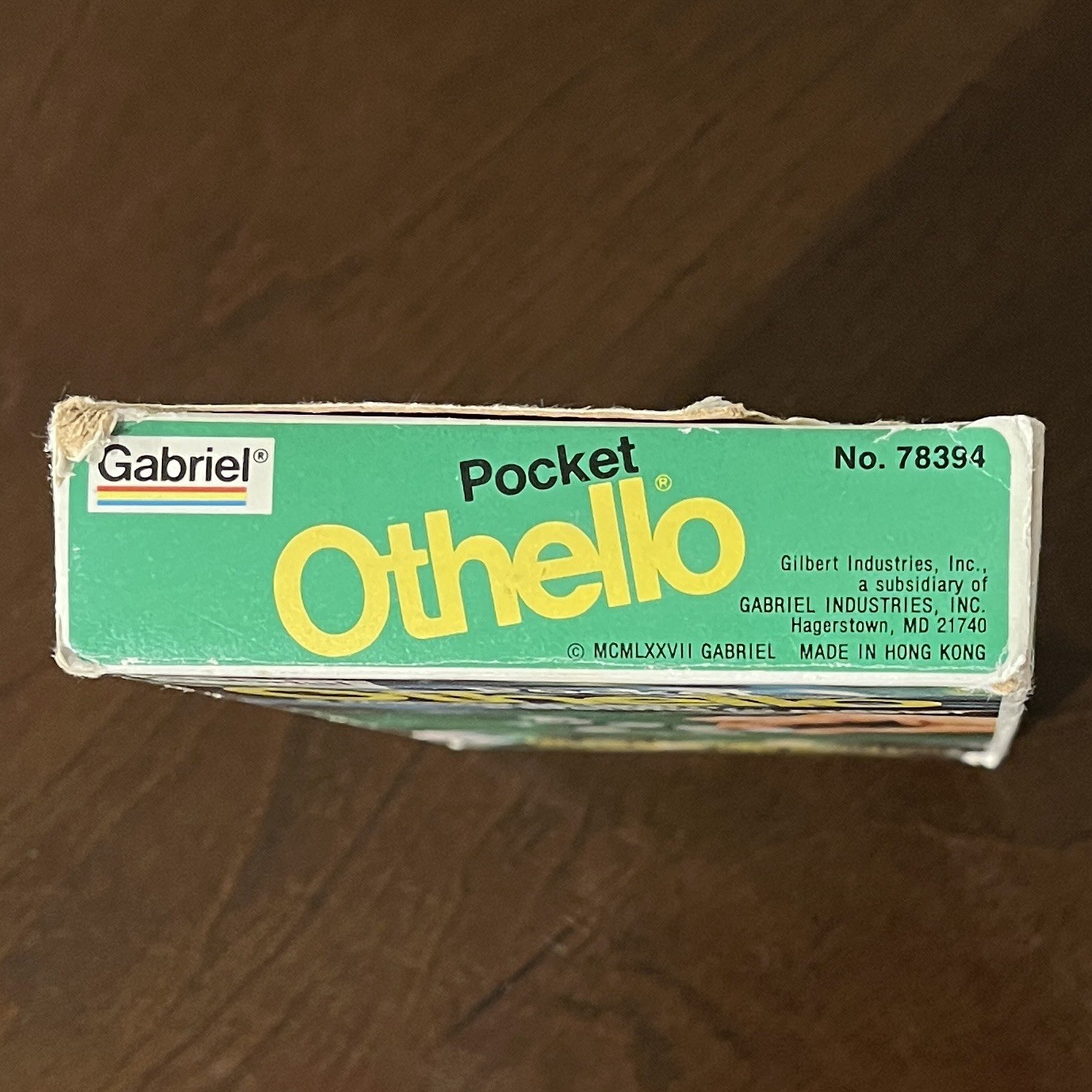 Vintage 1977 GABRIEL Pocket Othello Board Game – 100% COMPLETE + extra buttons