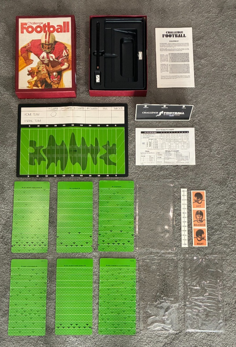 Challenge Football by 3M Games – Vintage 1972 NFL Bookshelf Game – 100% Complete