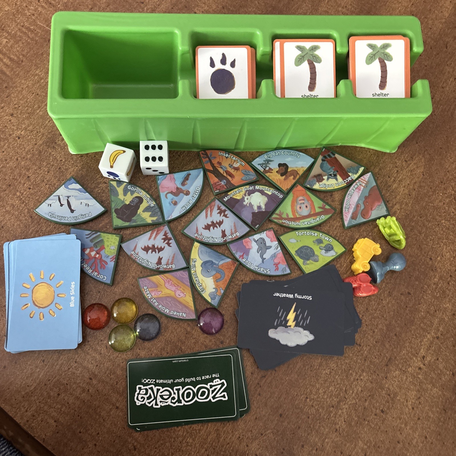 Ceanium Zooreka Replacement piece 4 Selection & 1 lucky tokens 16 habitat dice