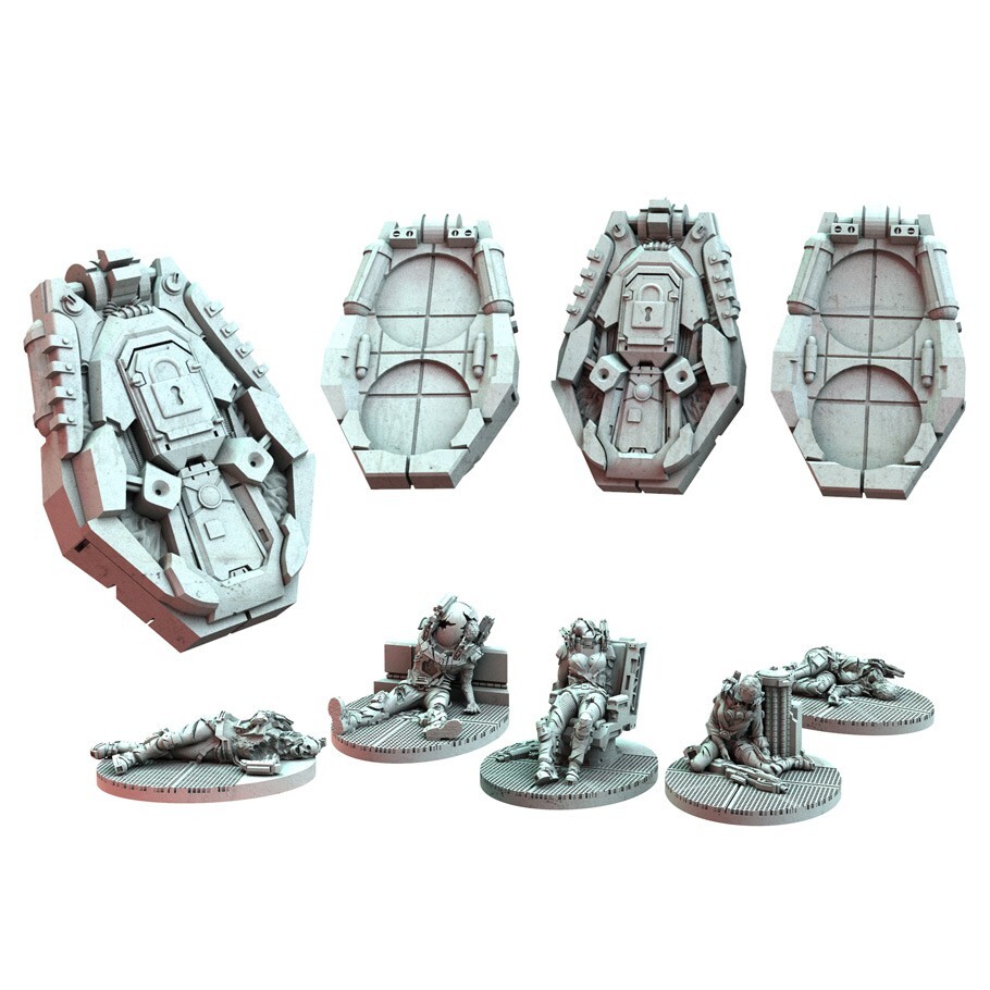 Nemesis Board Game Terrain Pack Expansion Asmodee Editions/Rebel Games ASMNEM06
