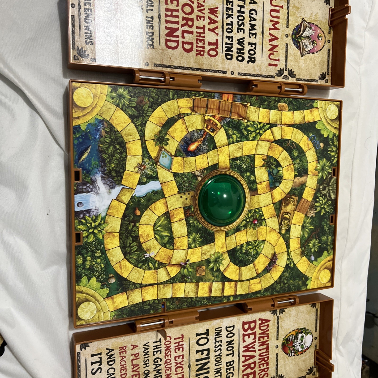 Jumanji Deluxe Replacement Parts Board Instructions Box No Pieces Tested Works