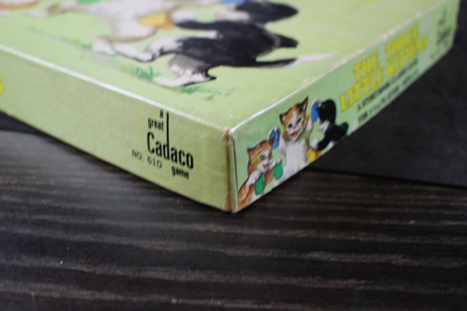 Vintage Board Game – Three Little Kittens Game – Complete – Cadaco – Ages 4-10