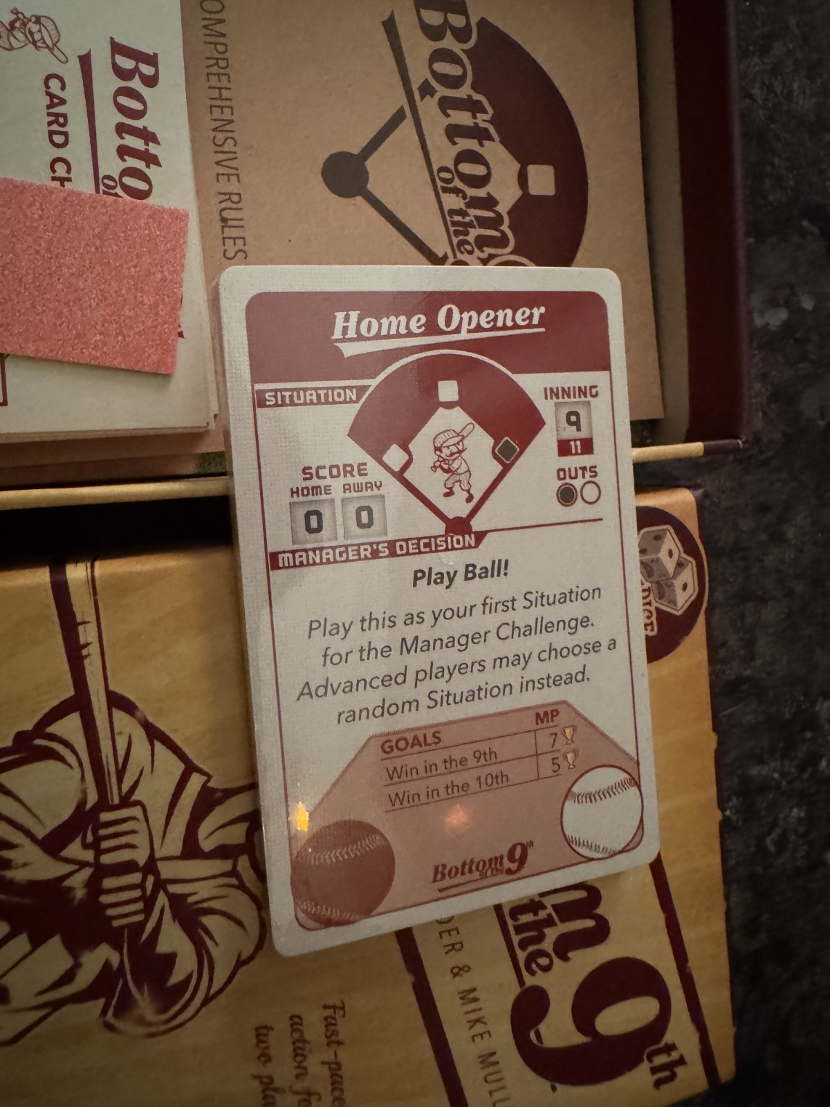 Bottom of the 9th Game COMPLETE Dice Hate Me Games +20 Player Game Pack