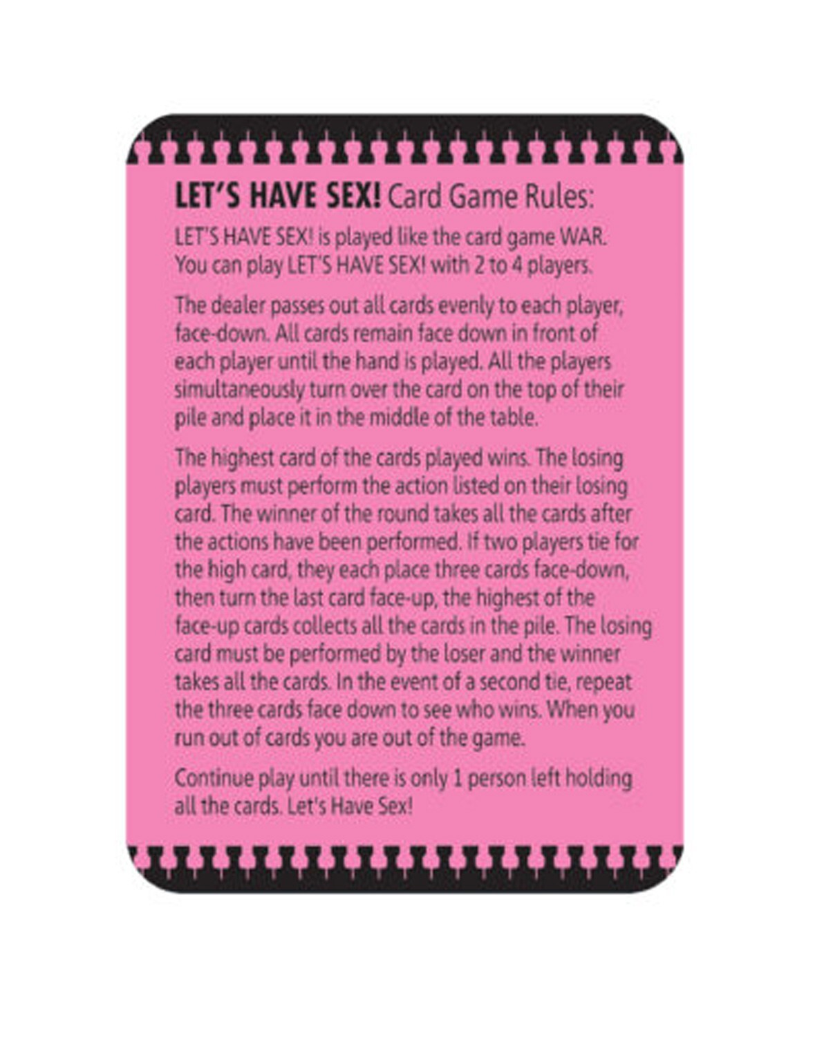 Let’s Have Sex Card Game Couples Foreplay Fun