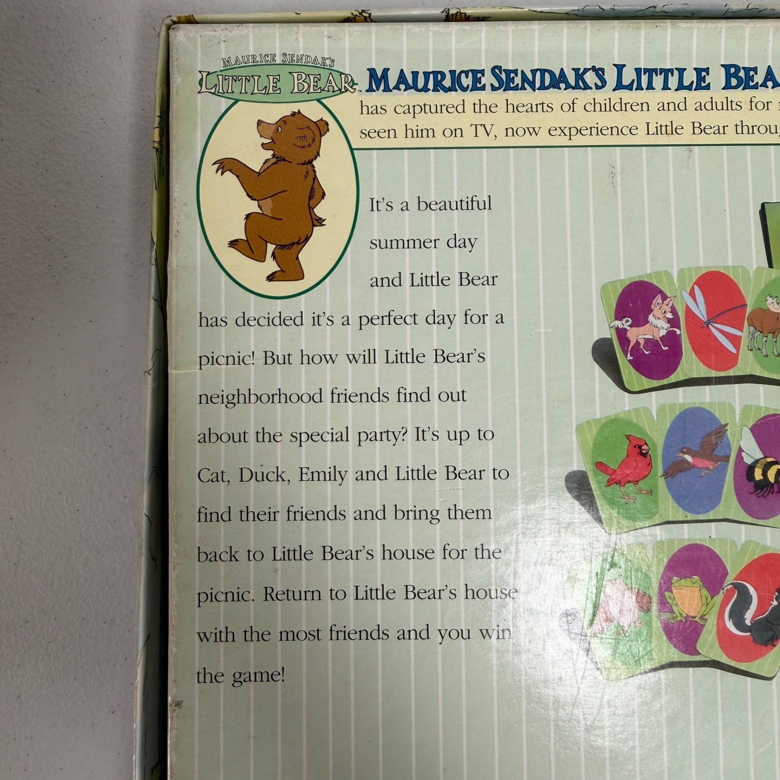 Little Bear Adventure Game Maurice Sendak 1999 Vintage Board Game Incomplete