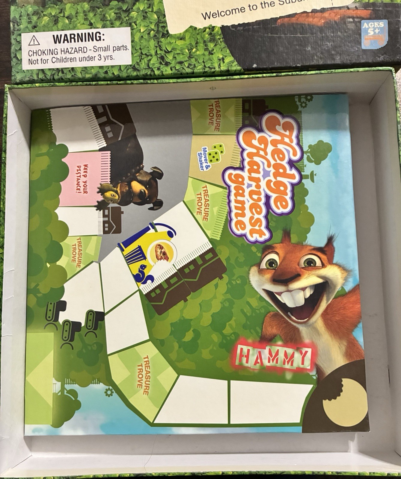 Over the Hedge: Hedge Harvest Board Game w/Free “The Nut Job” New DVD