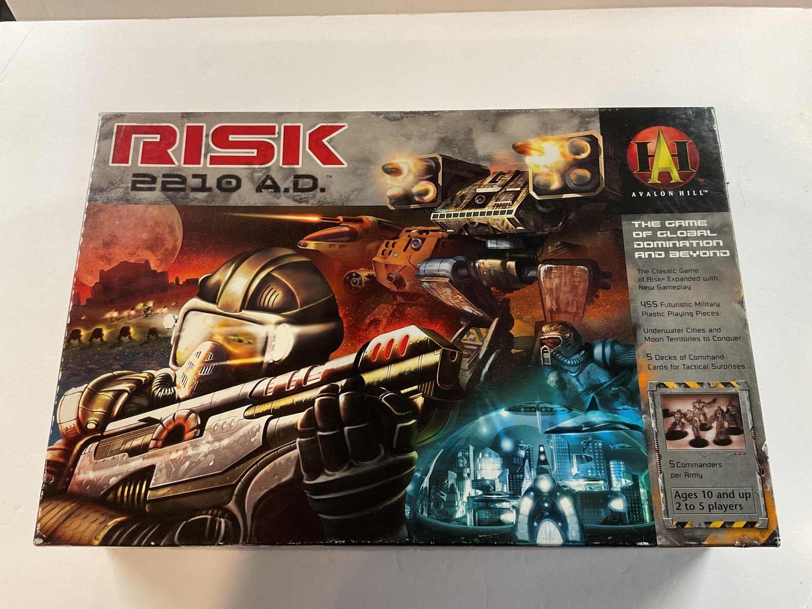 Avalon Hill Risk 2210 A.D. 2001 Complete Board Game Vintage War Strategy