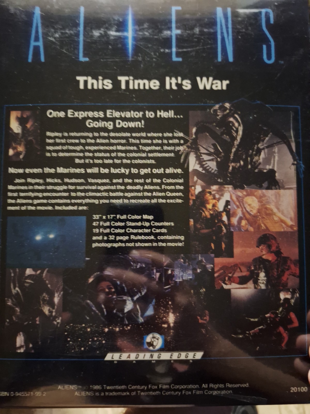 Aliens: This Time It’s War RPG – 1986 Leading Edge Games, Expansion, Miniatures