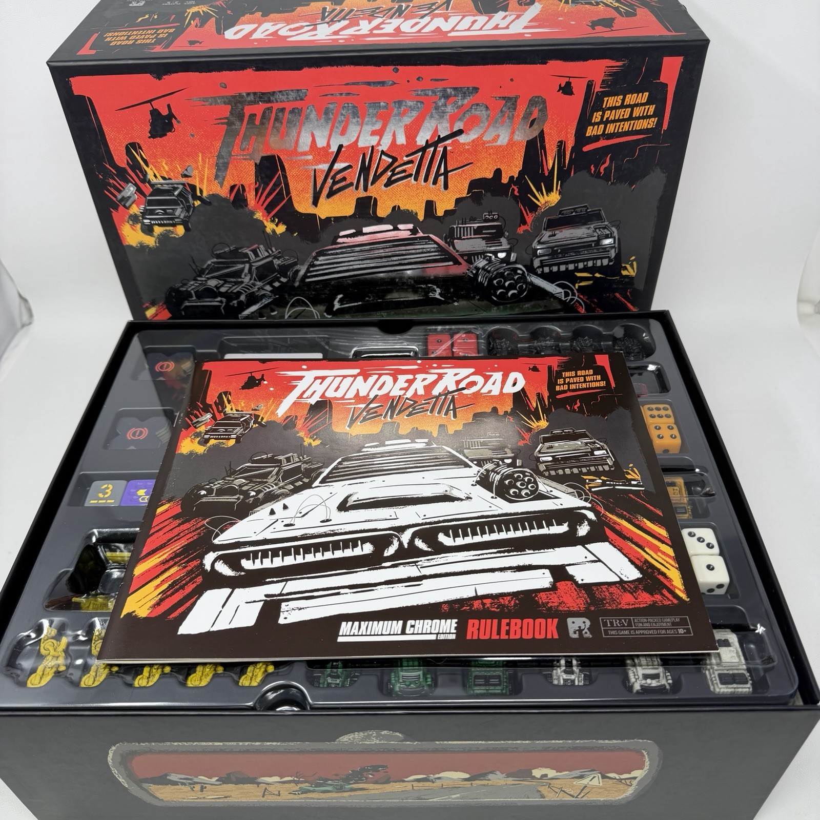 Thunder Road Vendetta Maximum Chrome Edition Restoration Games Complete