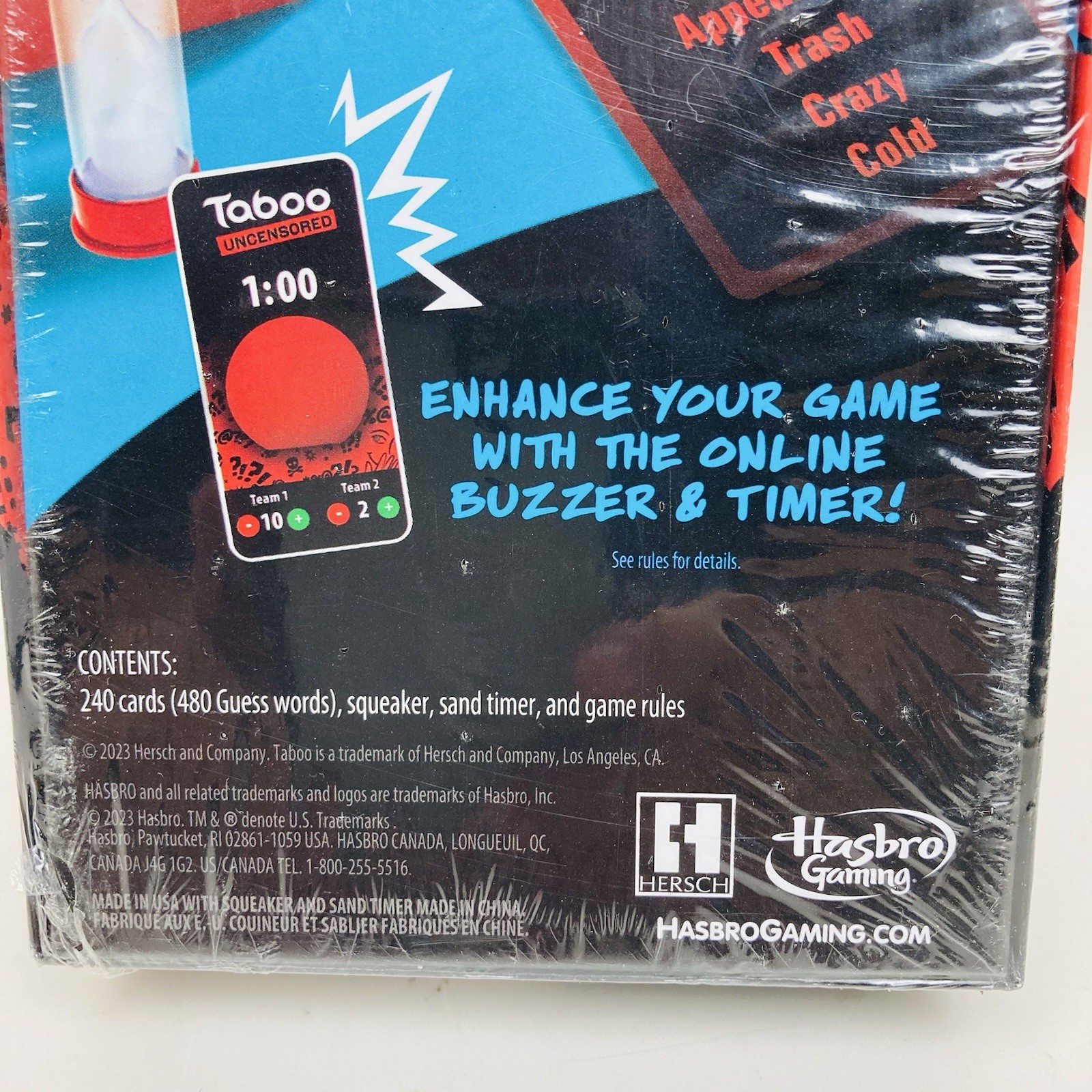 Hasbro Gaming Taboo Uncensored Board Game New 2023