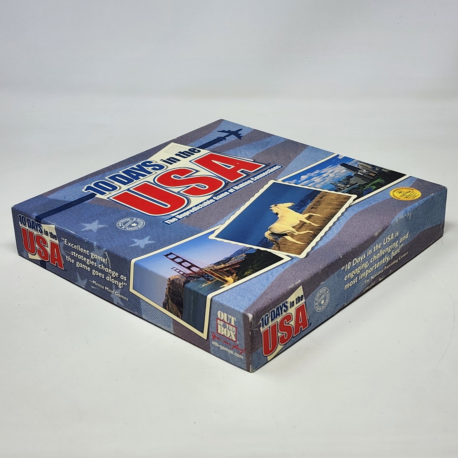 10 Days In The USA Board Game Out Of The Box Publishing 2003 Complete Pre-owned