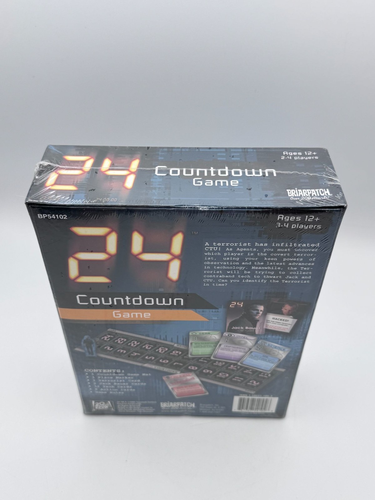 24 Countdown Board Game By Briarpatch Ages 12+ 3-4 Players Spy Detective Adventu