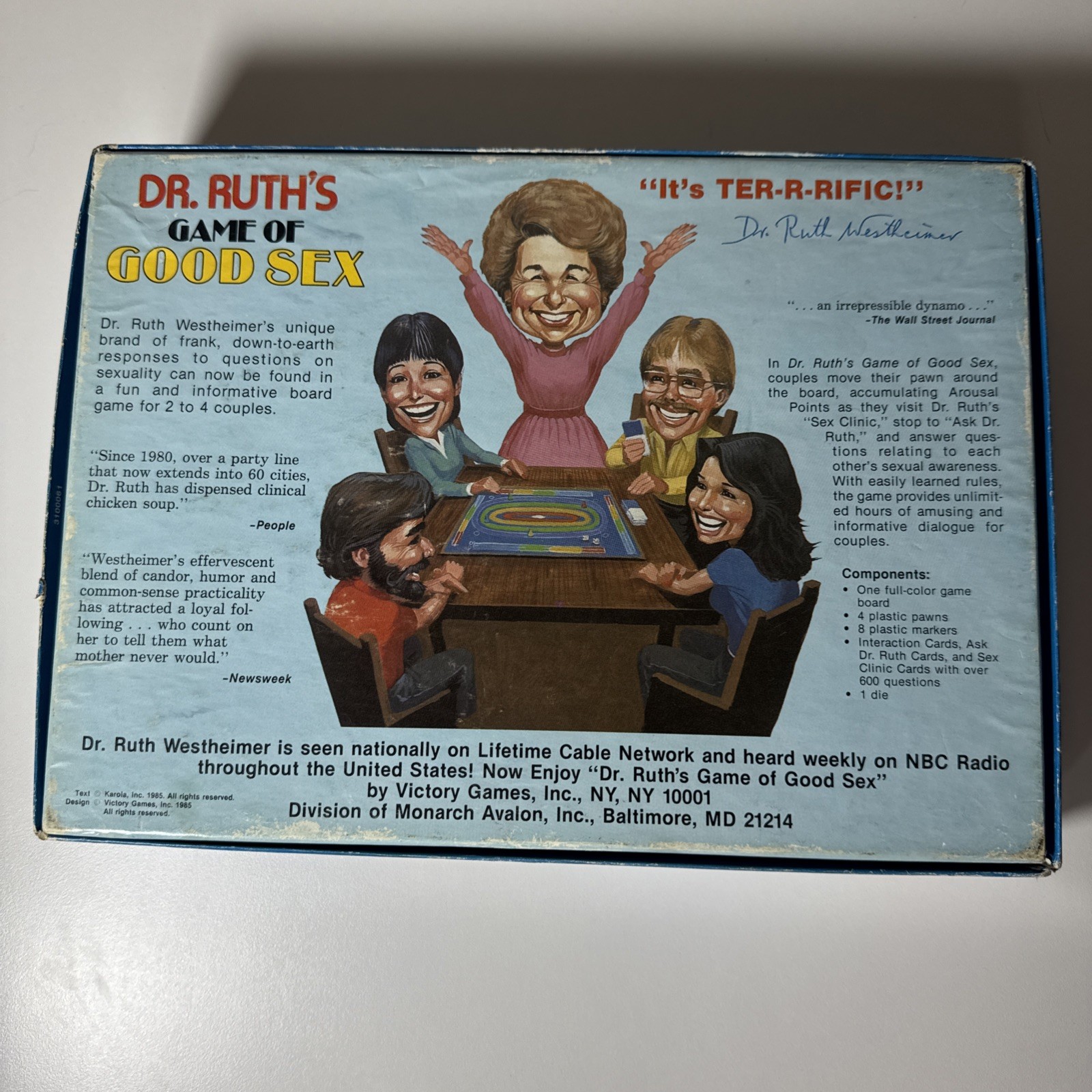 Vintage Dr Ruth’s Game of Good Sex By Victory Games – 1985 Edition – Complete!