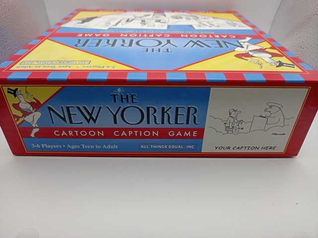 The New Yorker Cartoon Caption Game Teen To Adult 3-6 Players 2006 USA Flaw