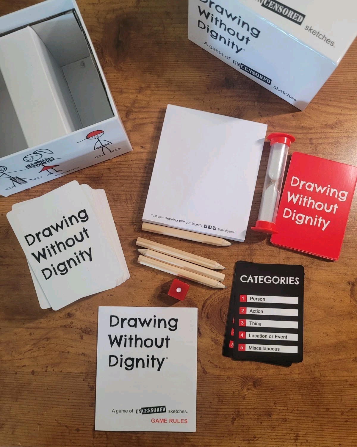 Drawing Without Dignity: A Card Game of Uncensored Sketches Adult Party