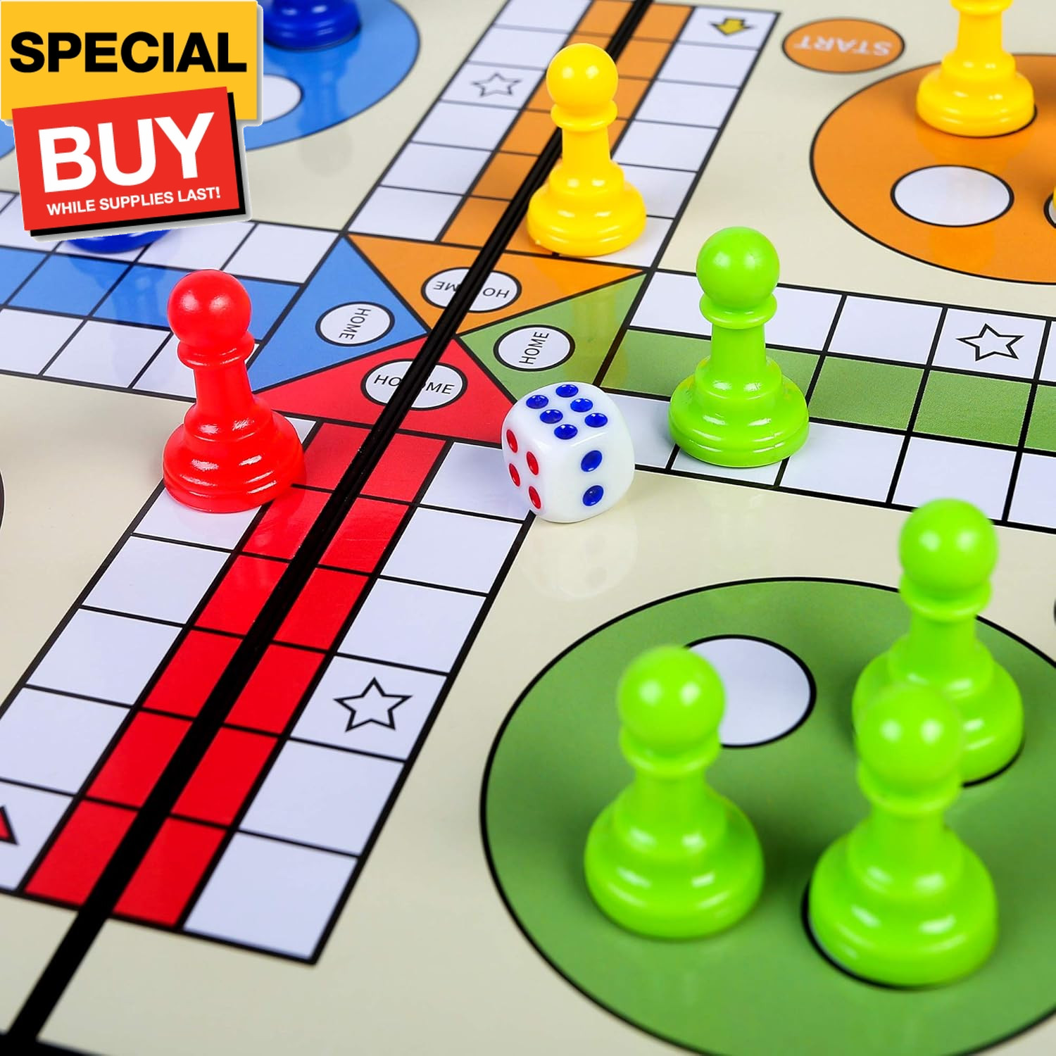 Ludo Magnetic Board Game Set, Folding and Light-Weight for Carrying, Gift for Al