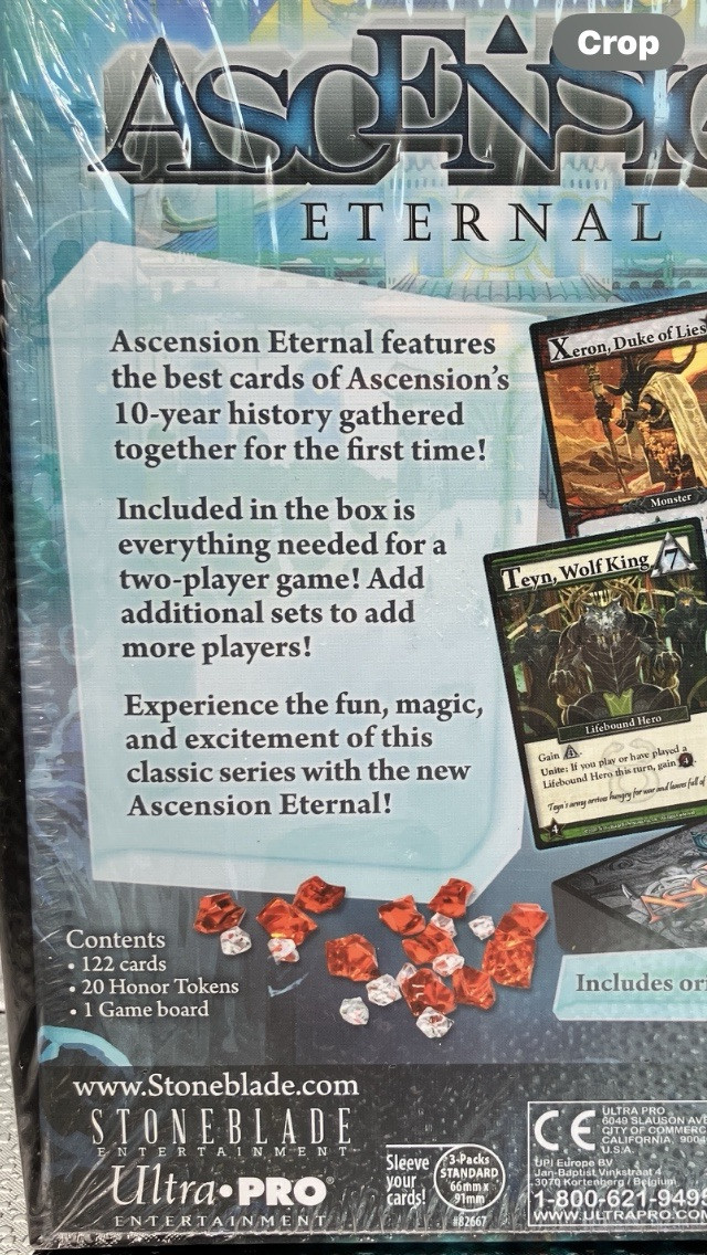 Ascension Eternal Card / Board game New – Sealed – Stoneblade Entertainment