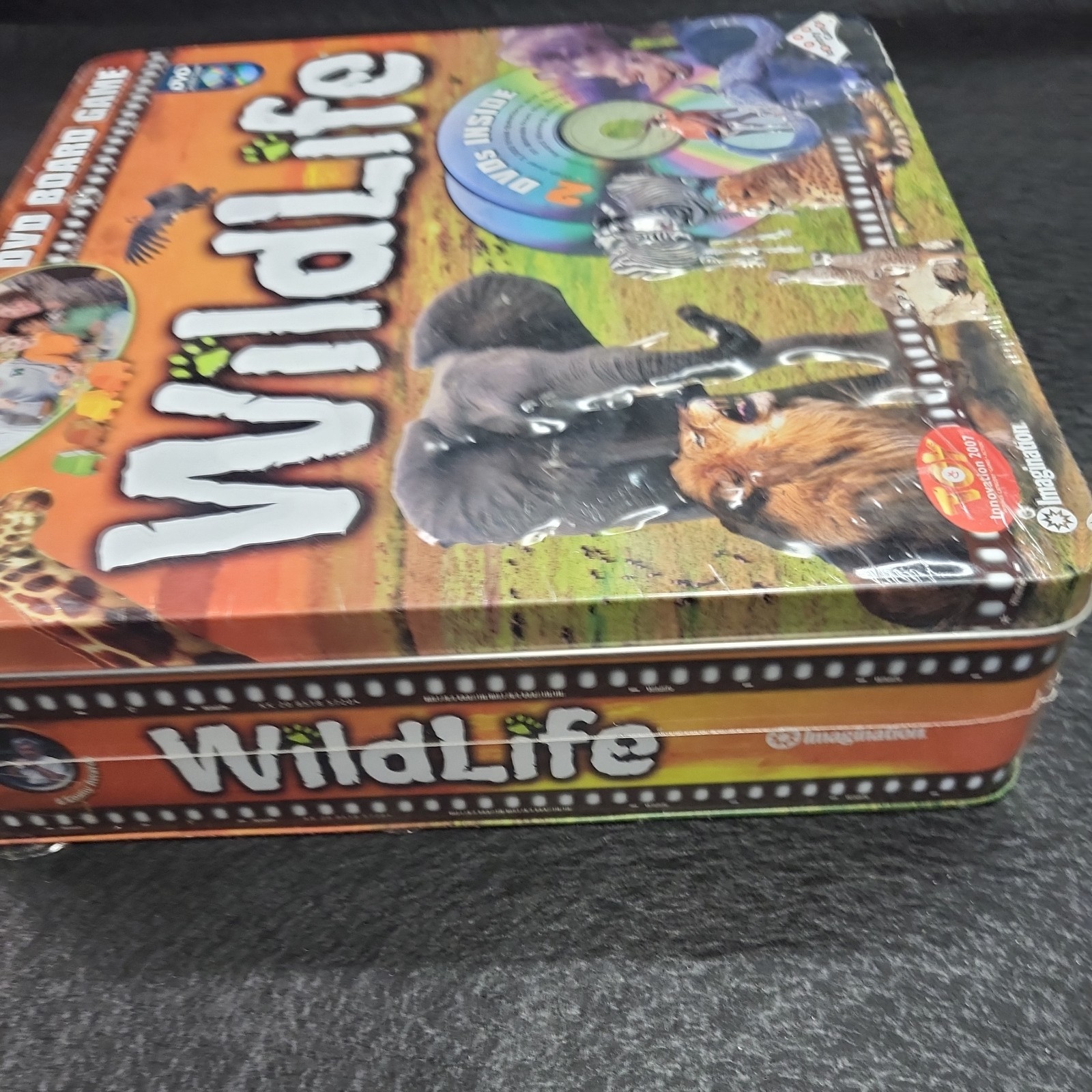 Imagination WildLife DVD Board Game In Tin 2-4 Players Ages 8+ Identity Games