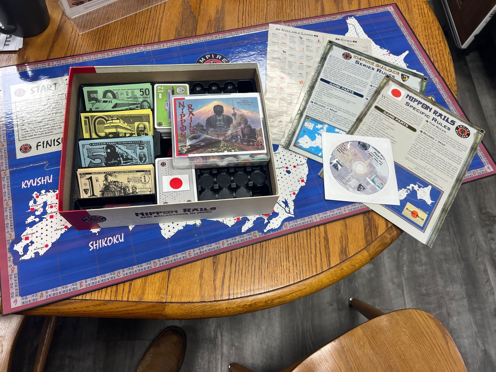 Nippon Rails board game -epic railroading in Japan
