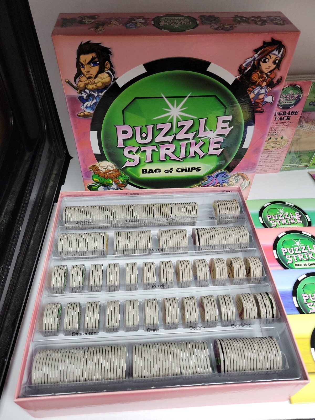 Puzzle Strike: Bag of Chips and upgrade pack by Sirlin games Used Complete
