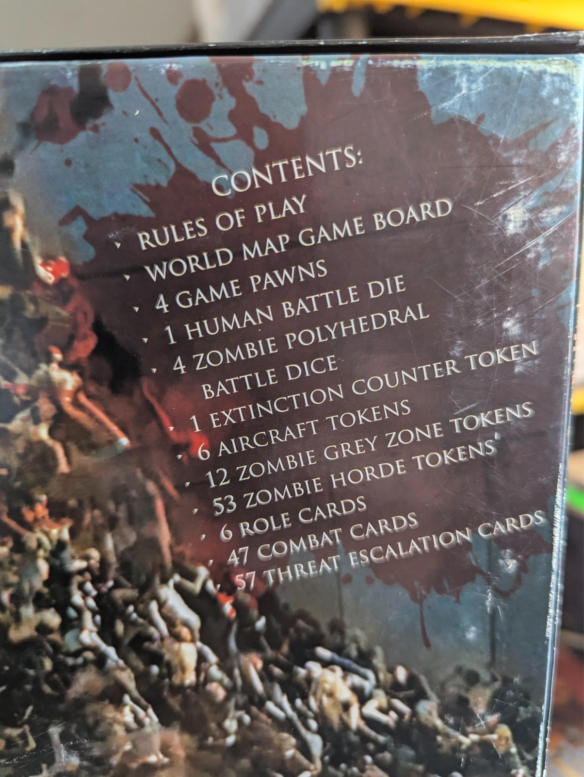 WORLD WAR Z The Game Board Game 100% COMPLETE 2013