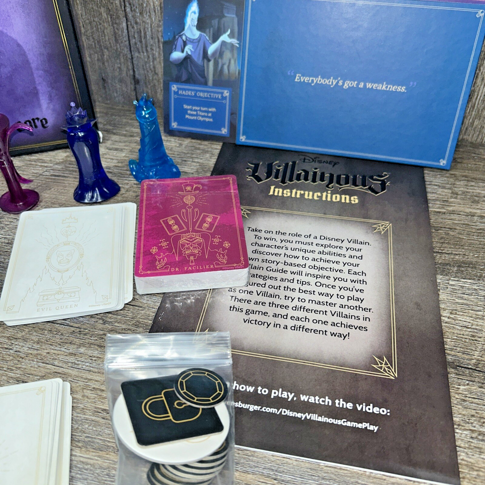 Disney Villainous Wicked to the Core COMPLETE Ravensburger 2019 Stand Alone Game