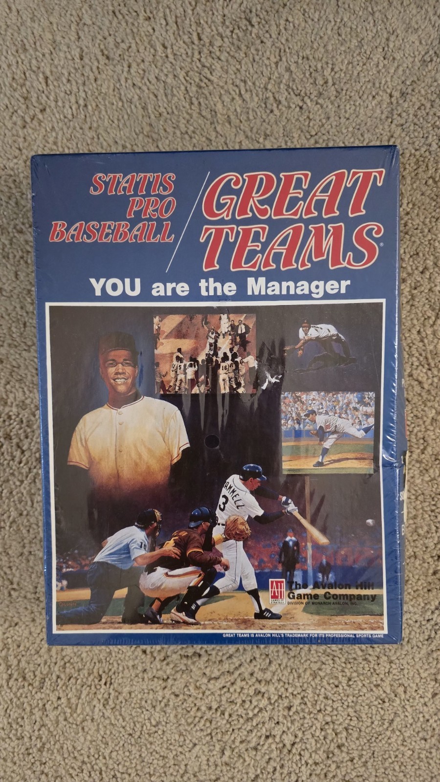 Statis Pro Baseball: Great Teams bookshelf game from Avalon Hill. FACTORY SEALED