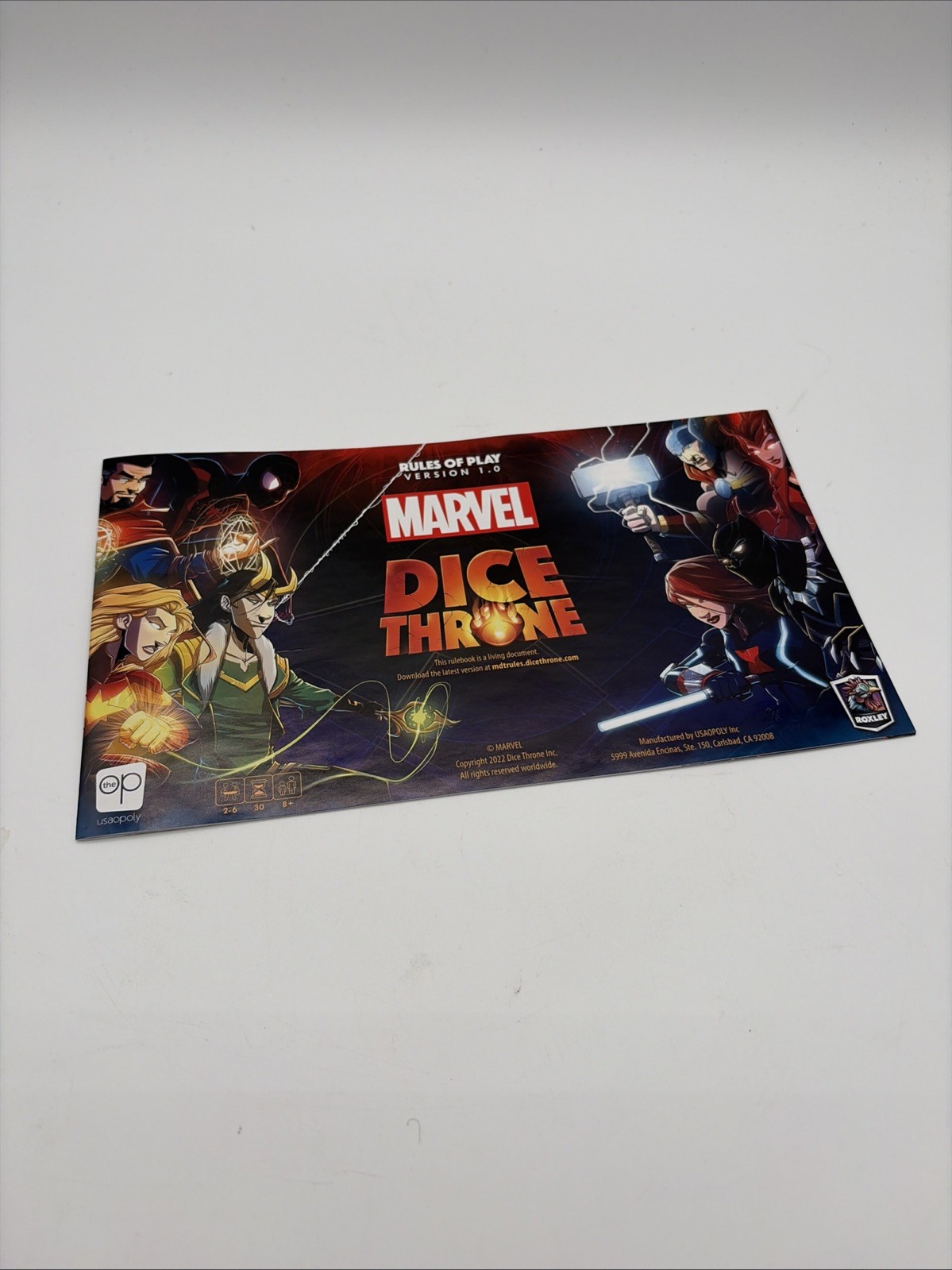 Marvel Dice Throne. Spider-Man, Loki, Scarlet Witch, & Thor. Complete.