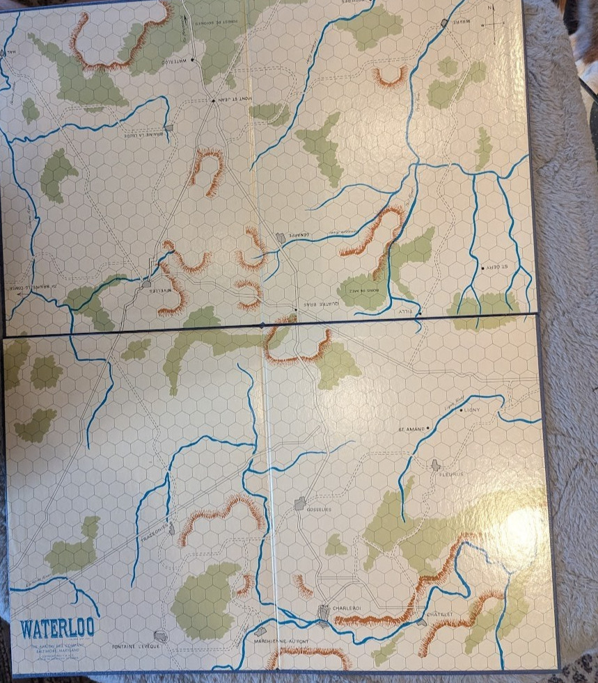 Waterloo board game by Avalon Hill Napoleonic Campaign – Used