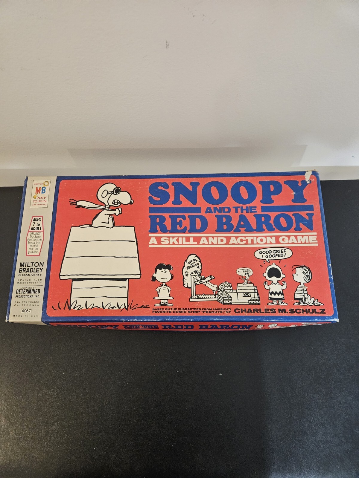 Vintage 1970 Snoopy And The Red Baron Skill and Action Game Incomplete For Parts