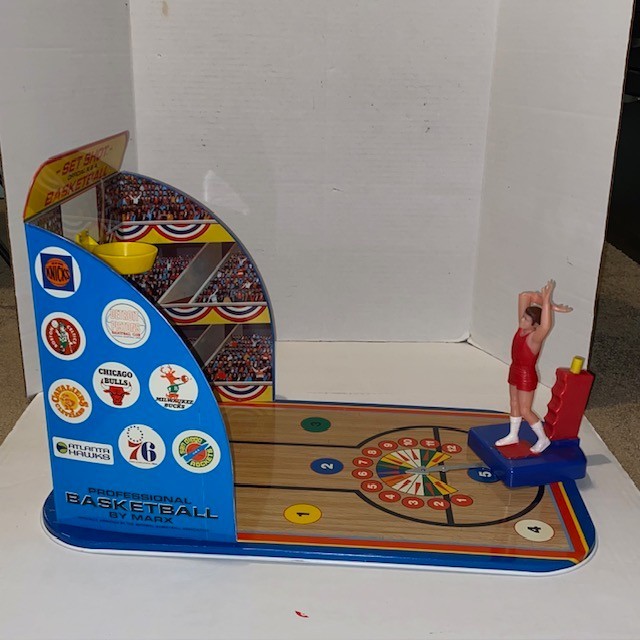1971 MARX Toys #6230 Official NBA Set Shot Basketball Shooting Game RARE w/ Box