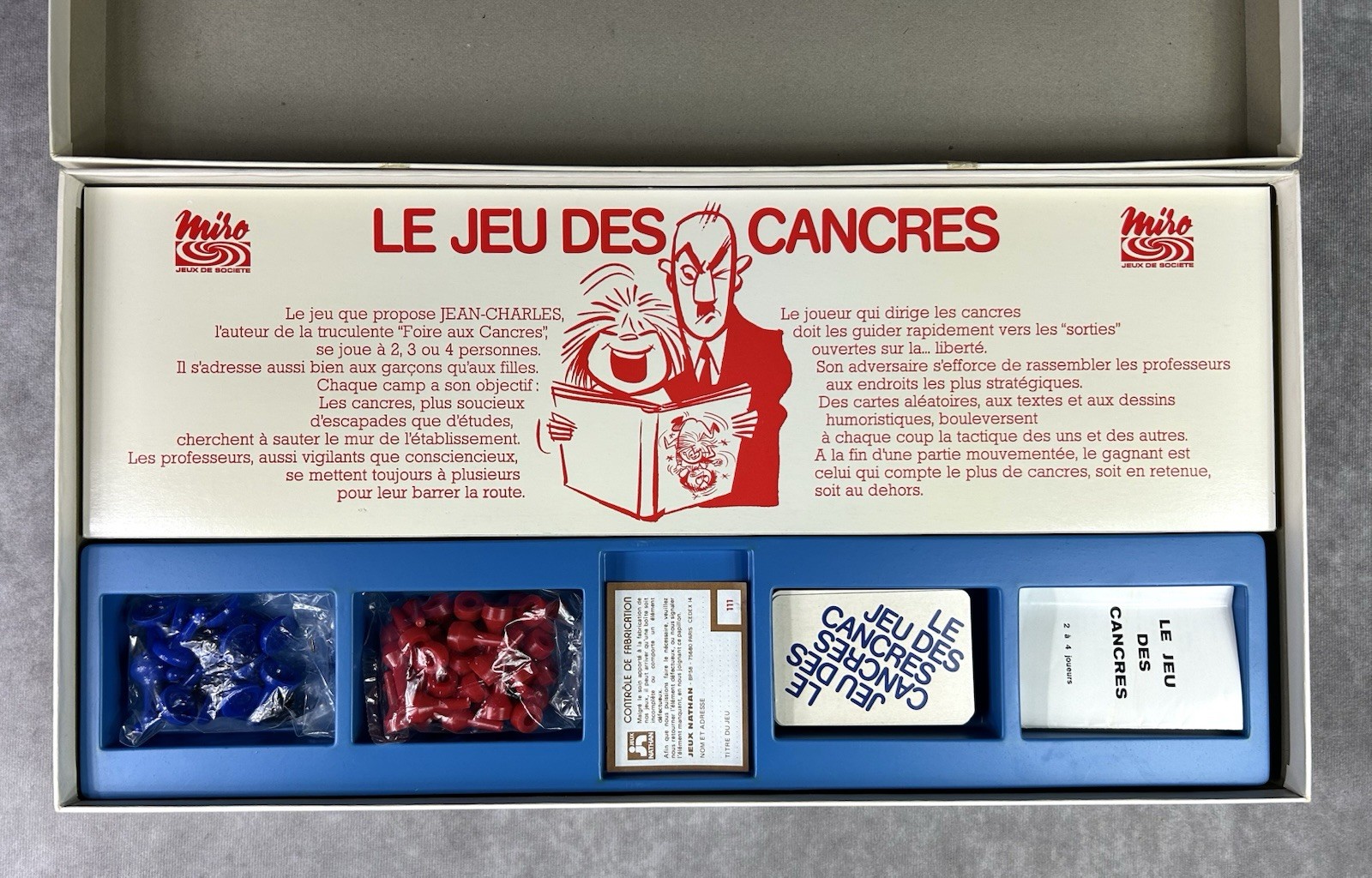 Vintage 1976 Le Jeu Des Cancres French Board Game Miro France Rare