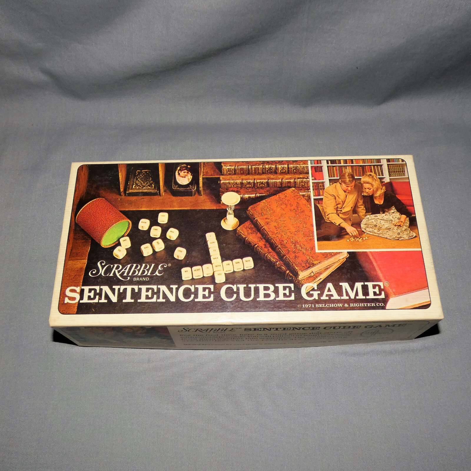 Vintage 1971 Scrabble Sentence Cube Game U.S.A.