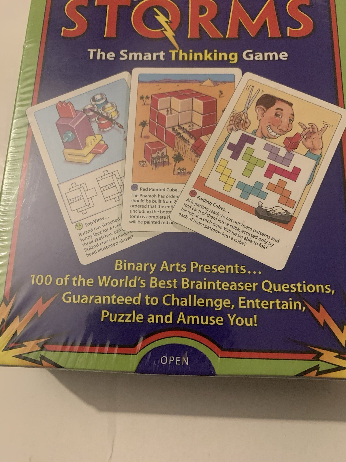 Binary Arts Visual Brain Storms The Smart Thinking Game Entertain 1995 New VTG