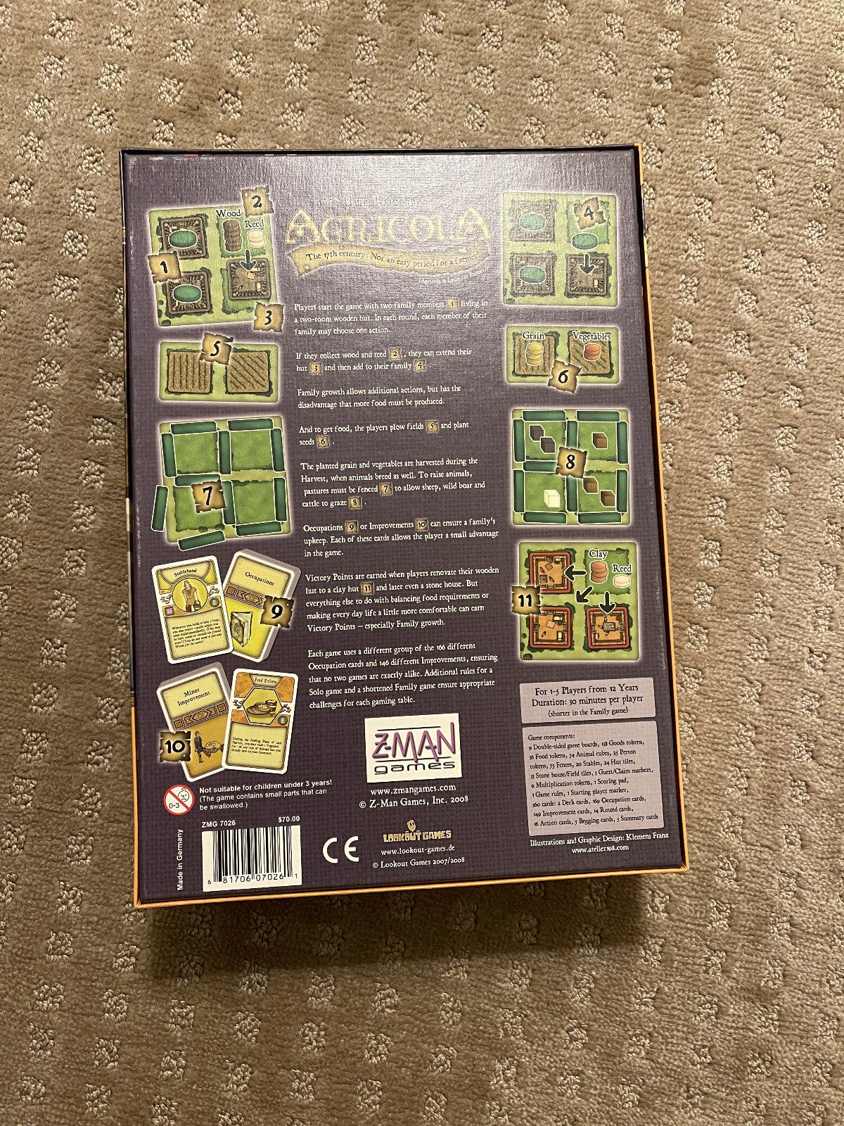 Agricola Board Game – Complete Open, but never played