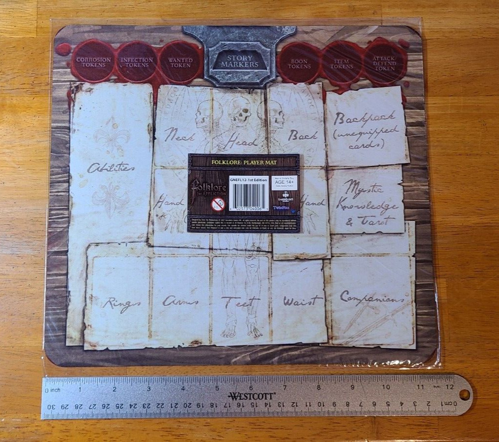 Folklore the Affliction Player Game Mat – Playmat – GreenBrier Games – New