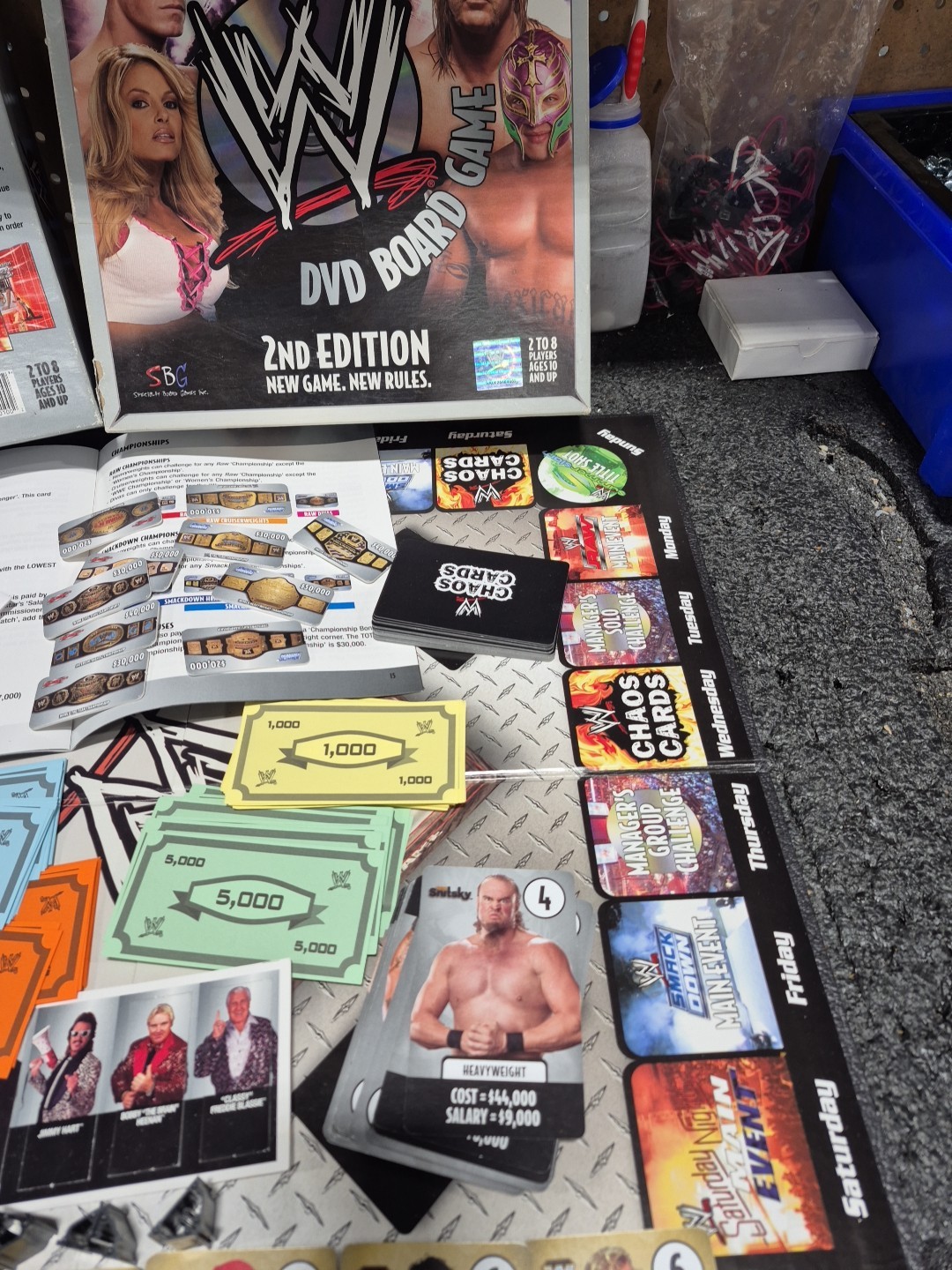 WWE DVD Board Game Wrestling 2nd Edition Raw Smackdown 2006 *incomplete