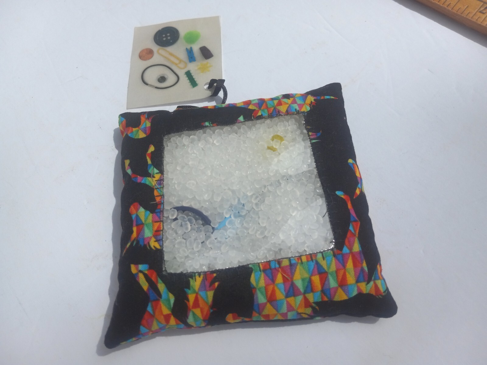 Handmade Seek And Find I Spy Sensory Bag Game solo play 1 player car activity