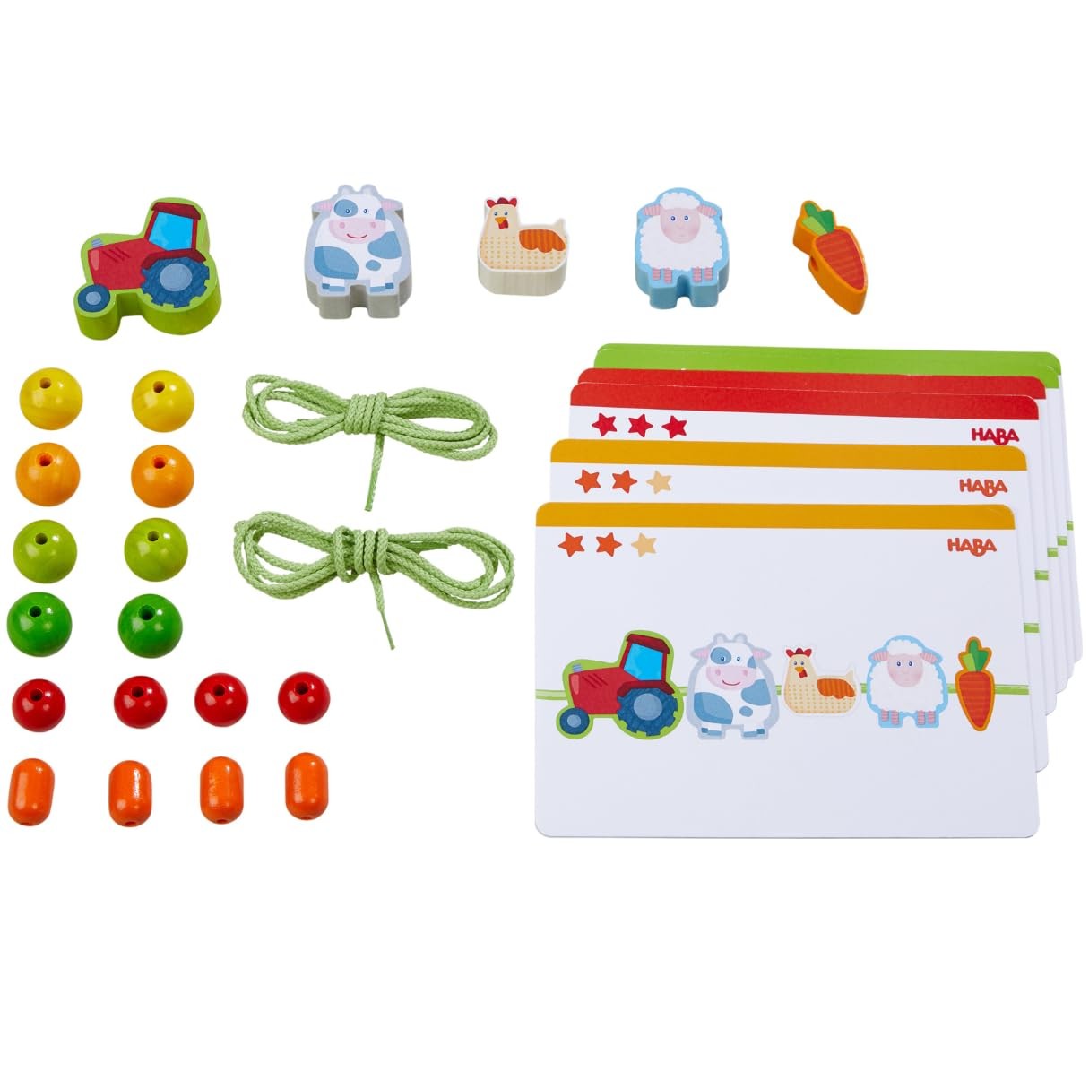 Friends of the Farm Lacing Game 305780 Educational Game From 3 Years Multicolor